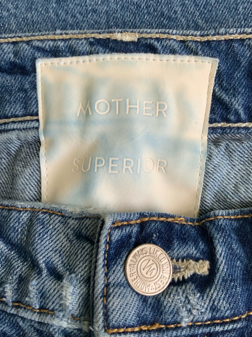 MOTHER SUPERIOR Jeans High Waisted Spinner Skimp Blue Size 27 - Picture 8 of 13